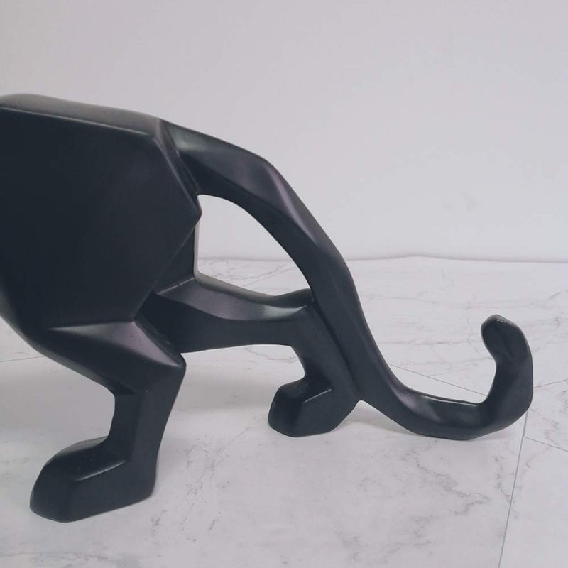 ASNOMY Nordic Modern Polyresin Cheetah Figurine Home Decor, Originality Home Decoration Furnishing Animal Ornament Resin, Resin Statues Home Decor Ornament Figures, Black - Image 5